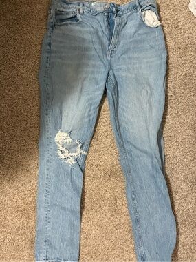 Light Blue Distressed Abercrombie & Fitch Jeans